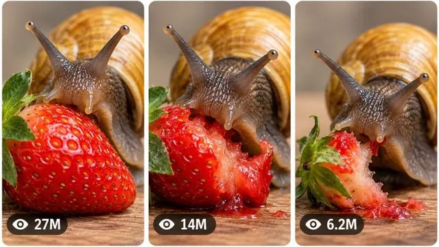 30 Sec Golden Giant Snail Macro ASMR — Ultra Master Content Engine