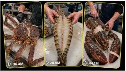 Giant Seafood Cutting